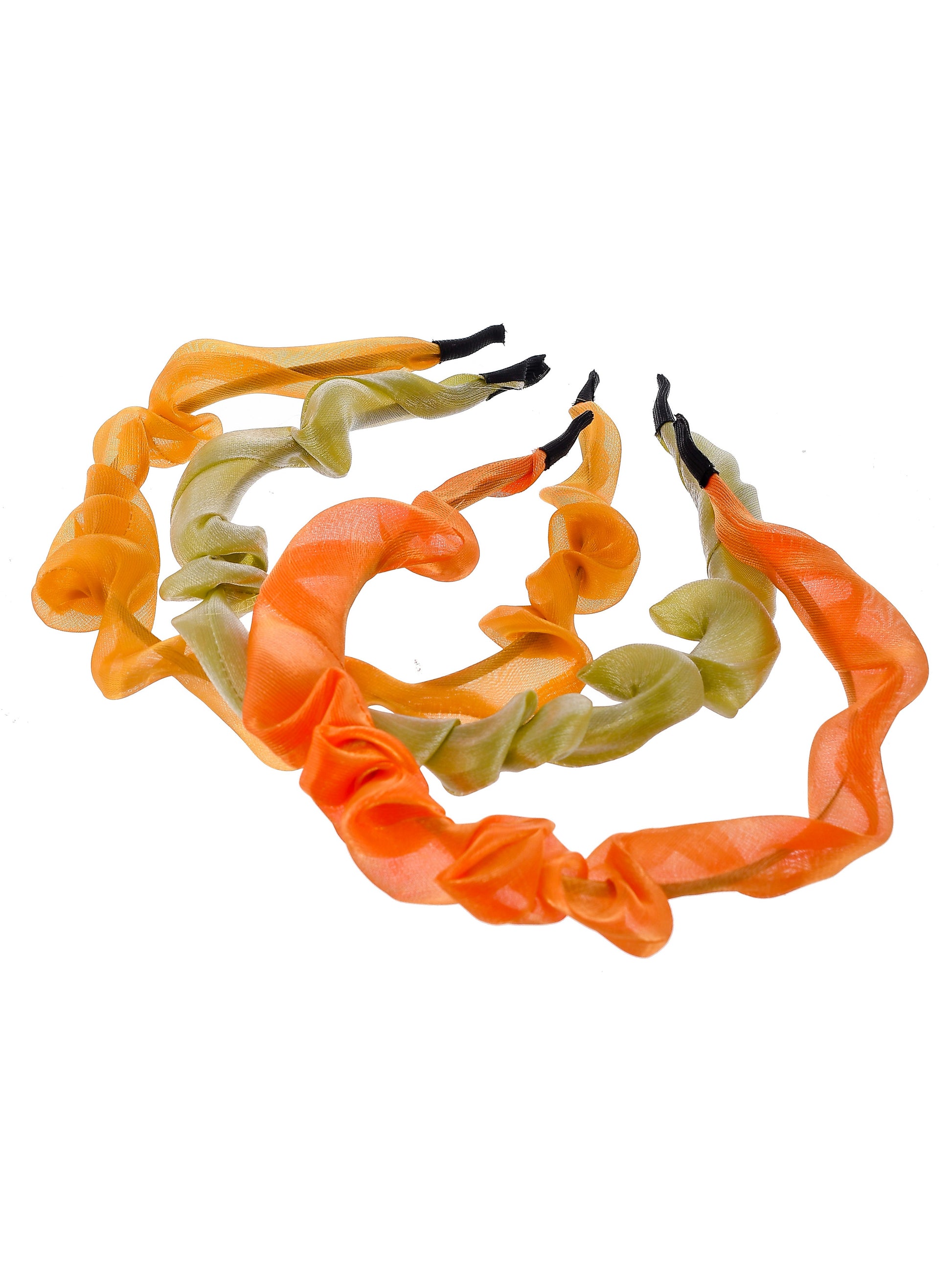 Set of 3 multi color fabric hairband