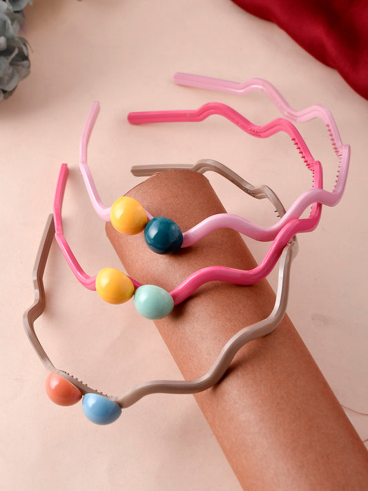 Set of 3 Multi Color Hairband - Hair Accessories for Women Online
