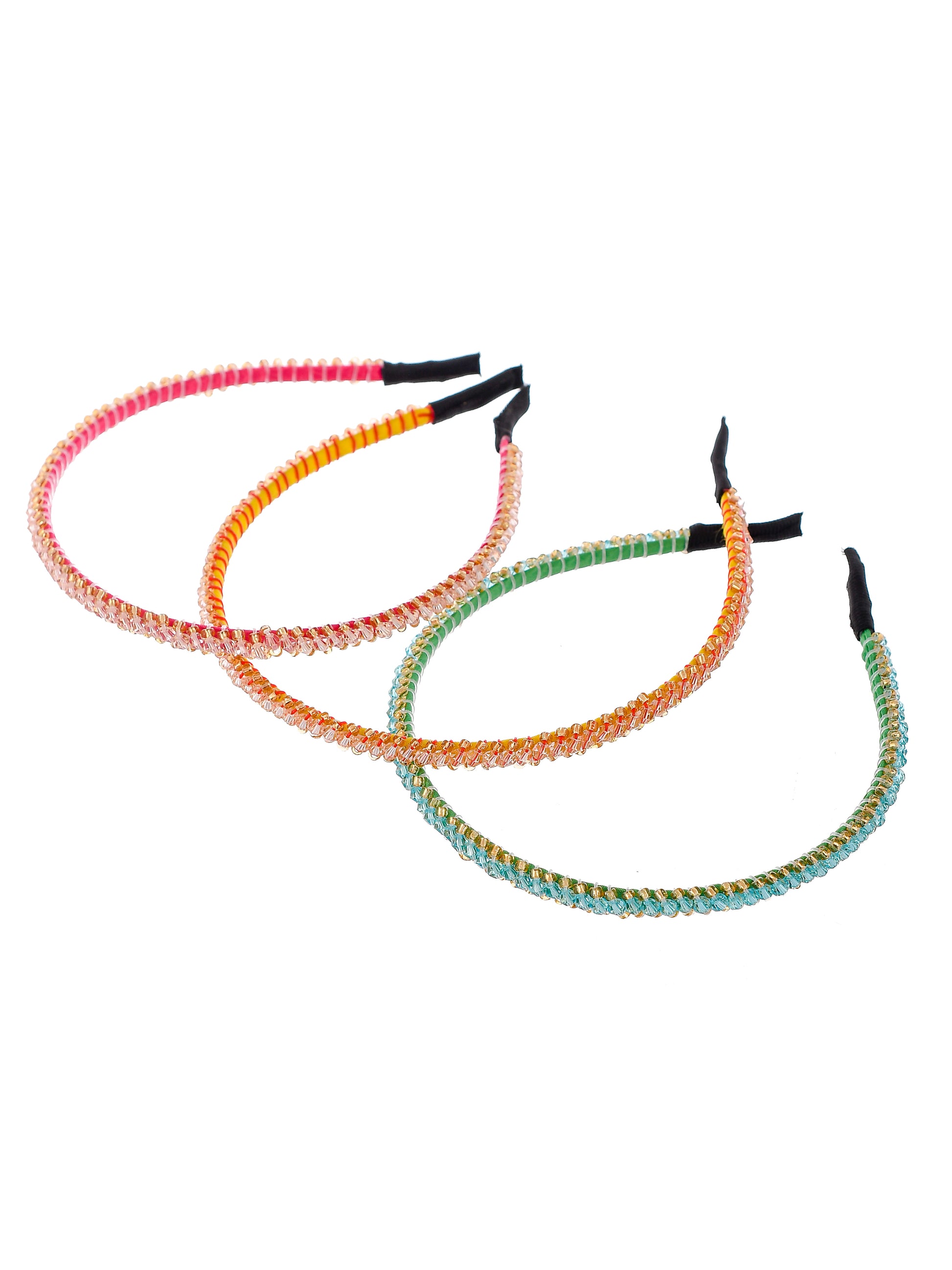 Women set of 3 multi-color hairband