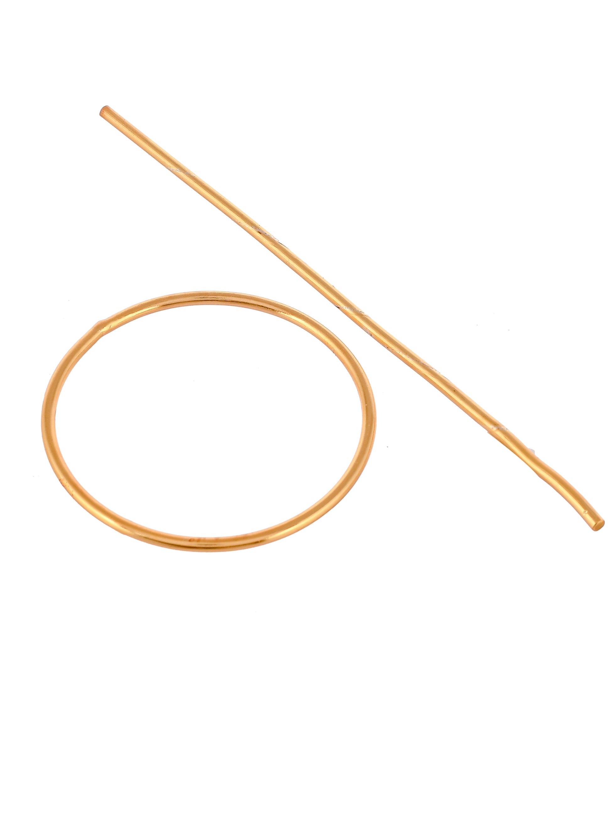 Circular Gold plated Hair Accessory