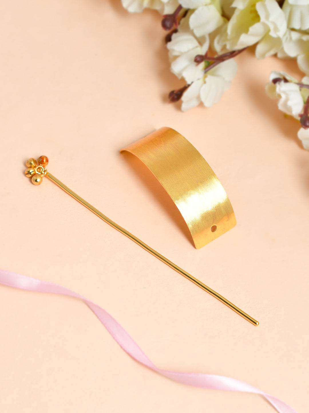 Gold Plated Hair Stick Accesoory