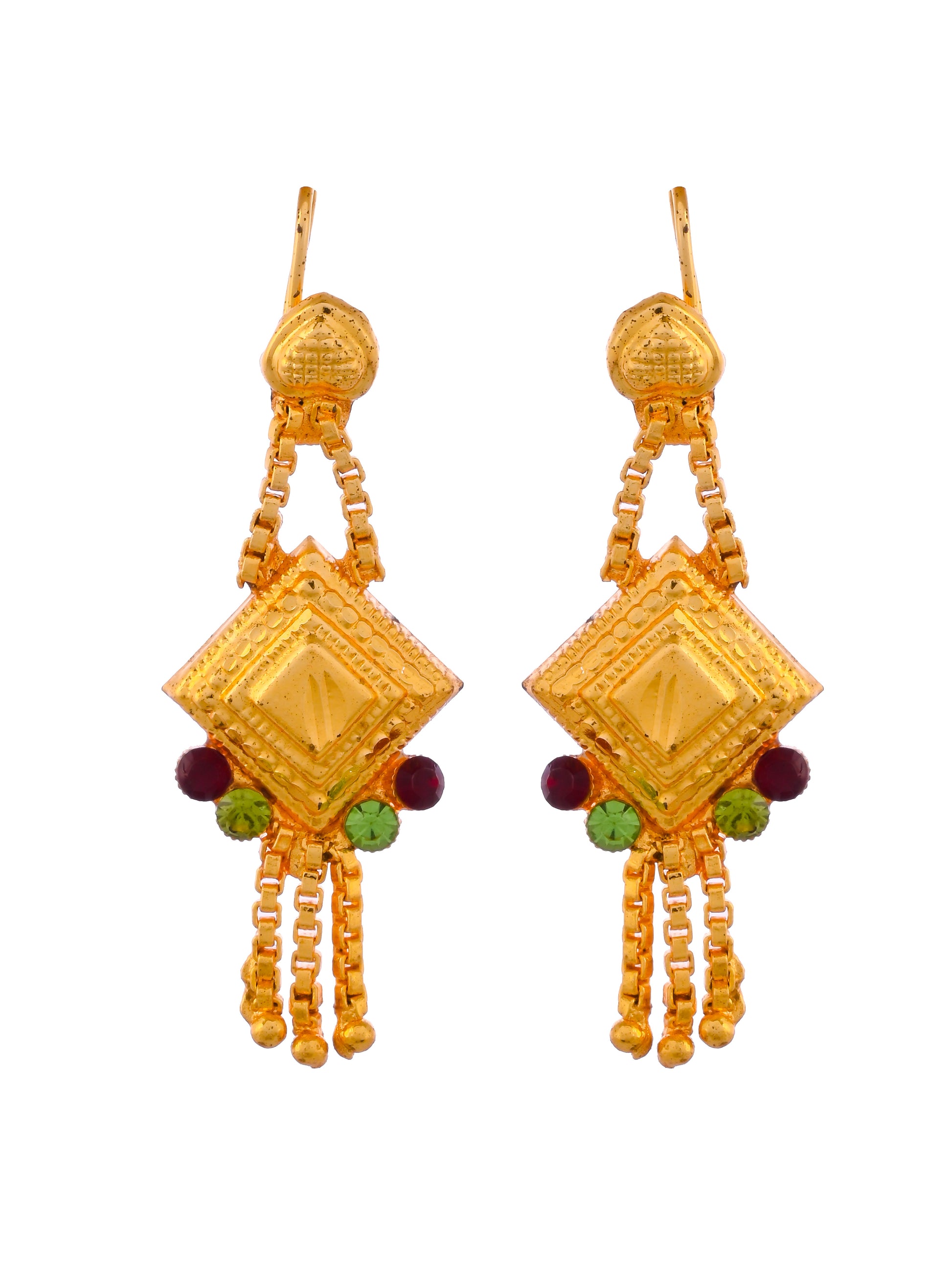 Gold Plated & Gold Toned Temple Jewellery Set