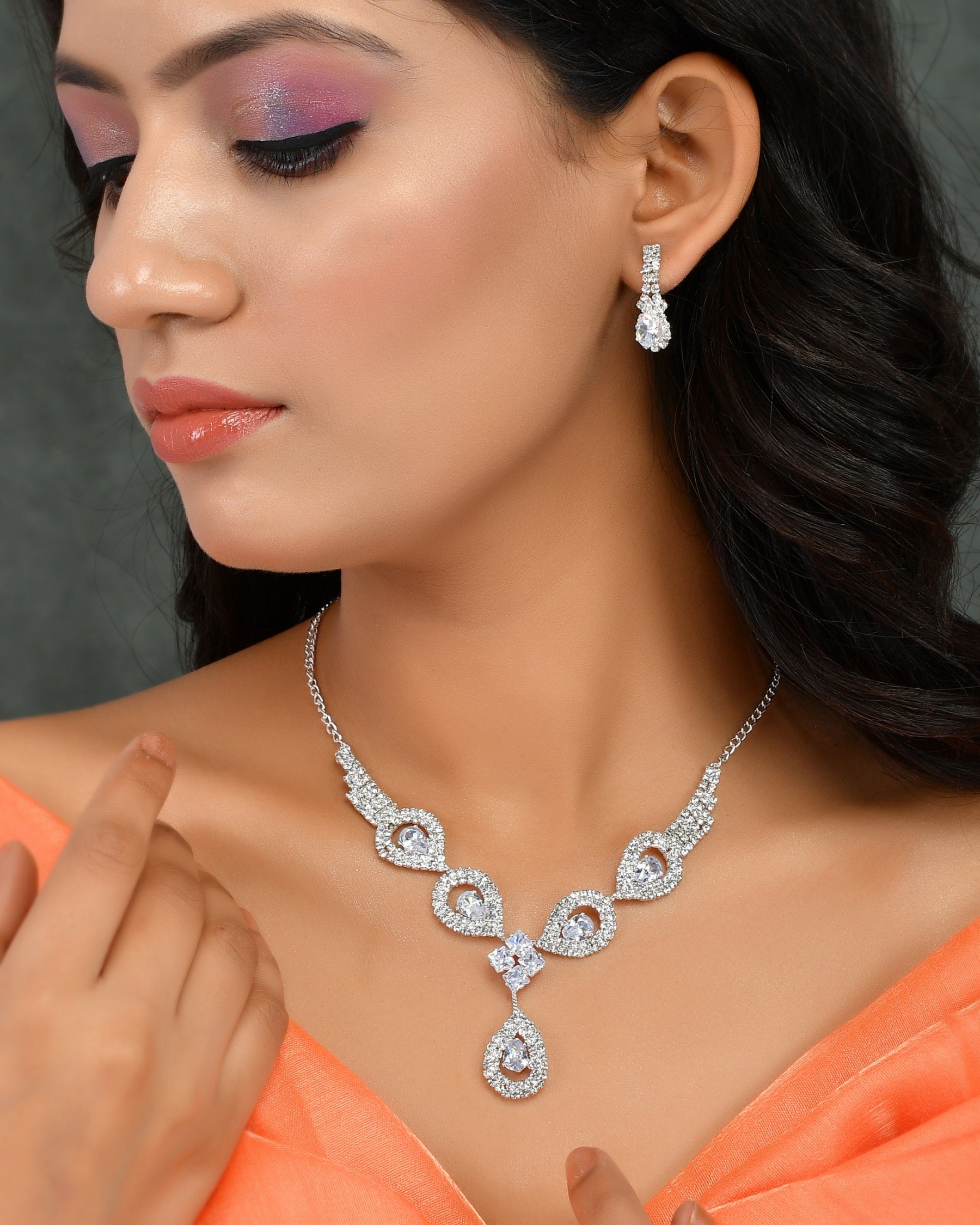 CZ Western jewellery set - Main Image