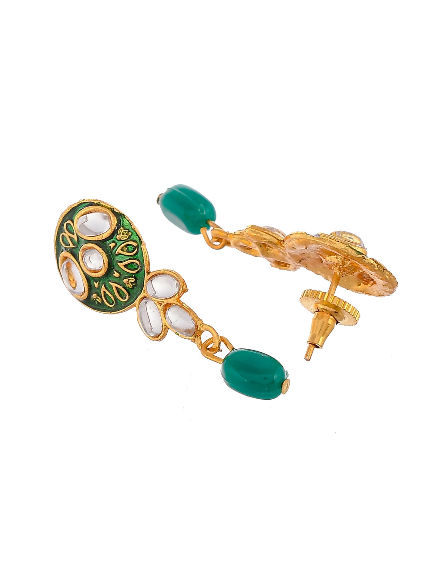 Gold Plated Pearl beaded choker Jewelry set