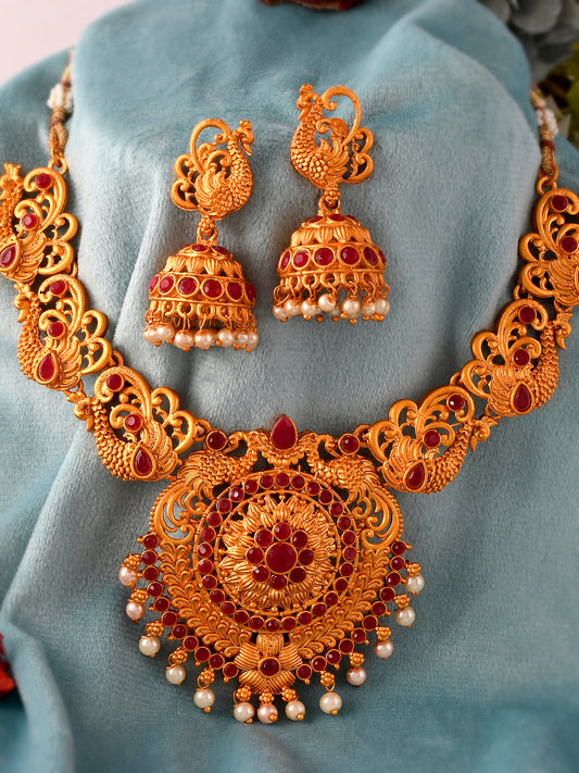 Gold Plated Traditional Temple Jewellery Sets for Women Online