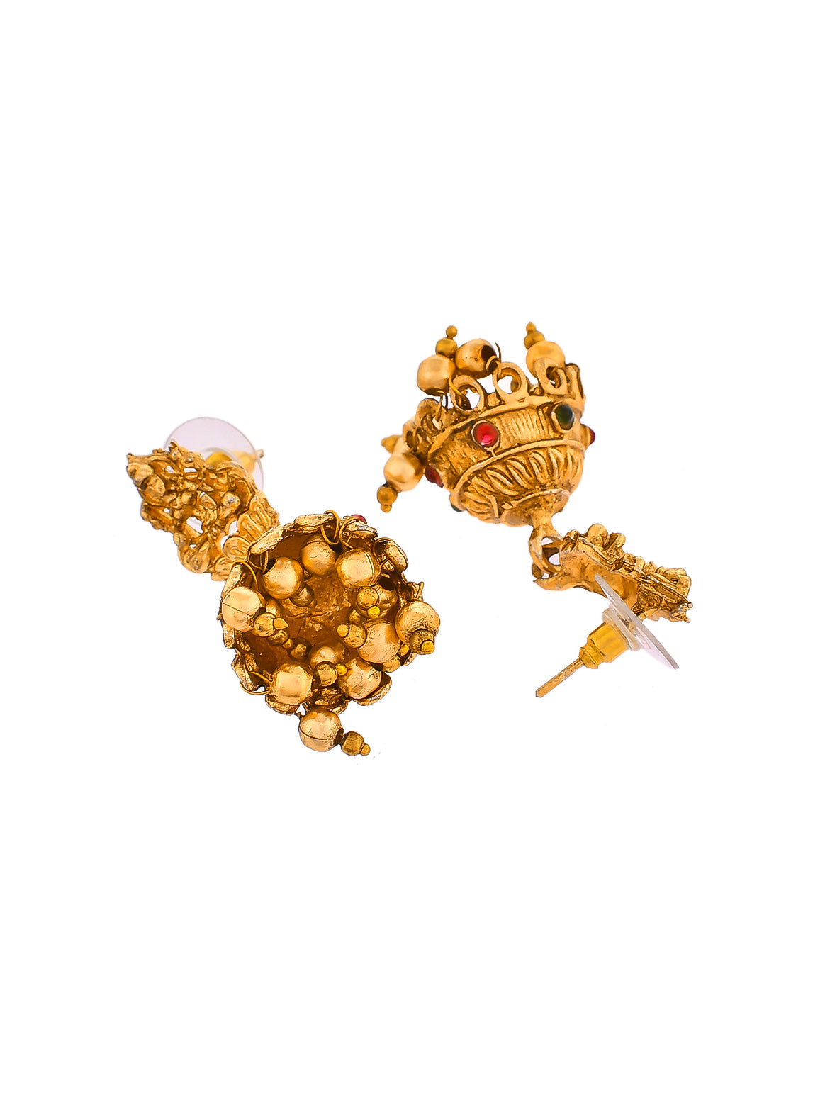 Gold Plated Heavy Long Temple Jewellery Set
