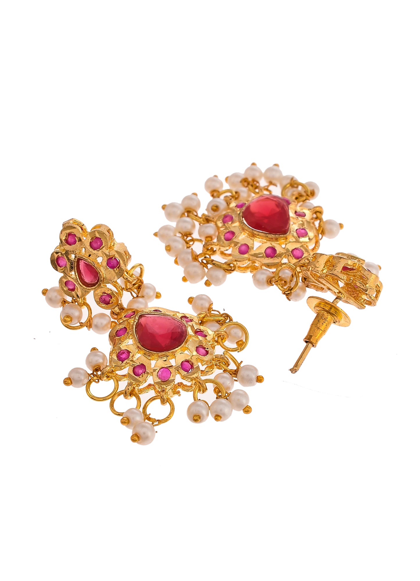 Gold Plated Pearl Kemp Jewellery Set