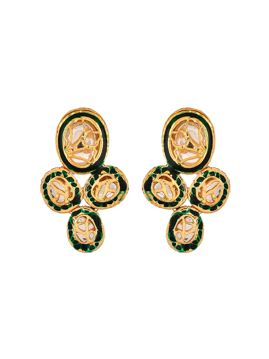 Gold Plated Kundan Jewellery Set