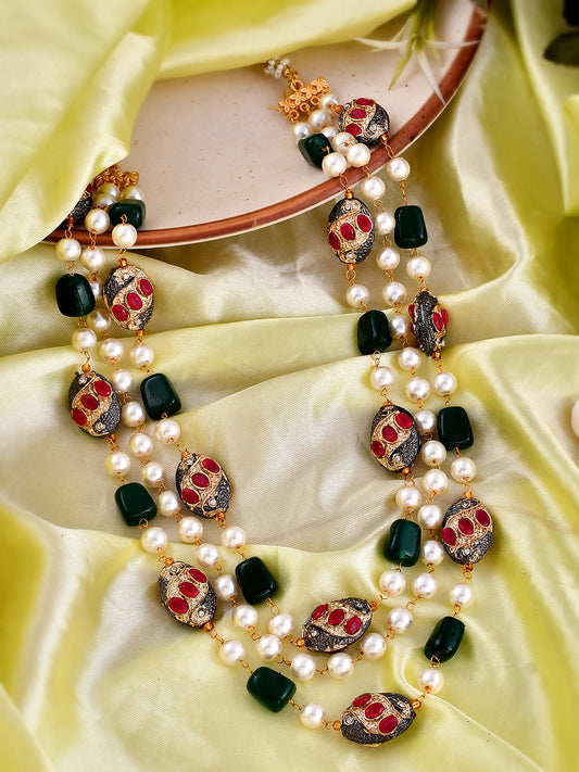 Multi Layered Necklace of Pearl - Necklaces for Women Online