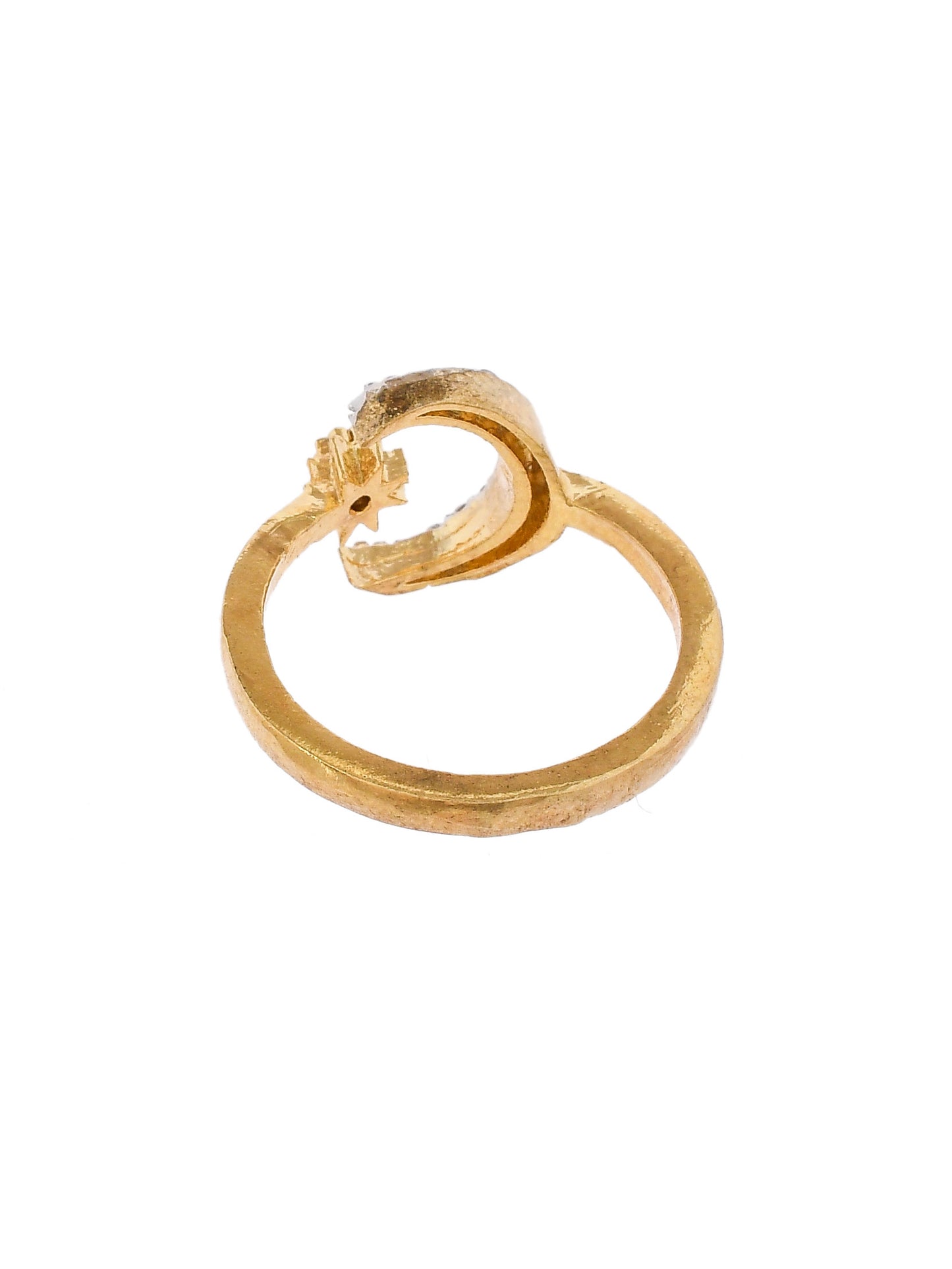 Set of American Diamond Finger Ring with Earrings