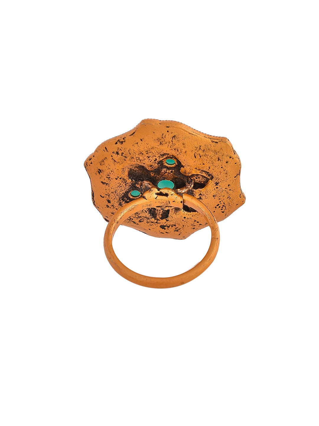 Gold Plated South Indian Finger Ring