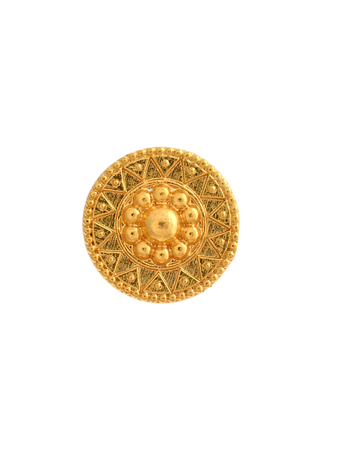 Gold Plated Designer Handcrafted Temple Finger Ring