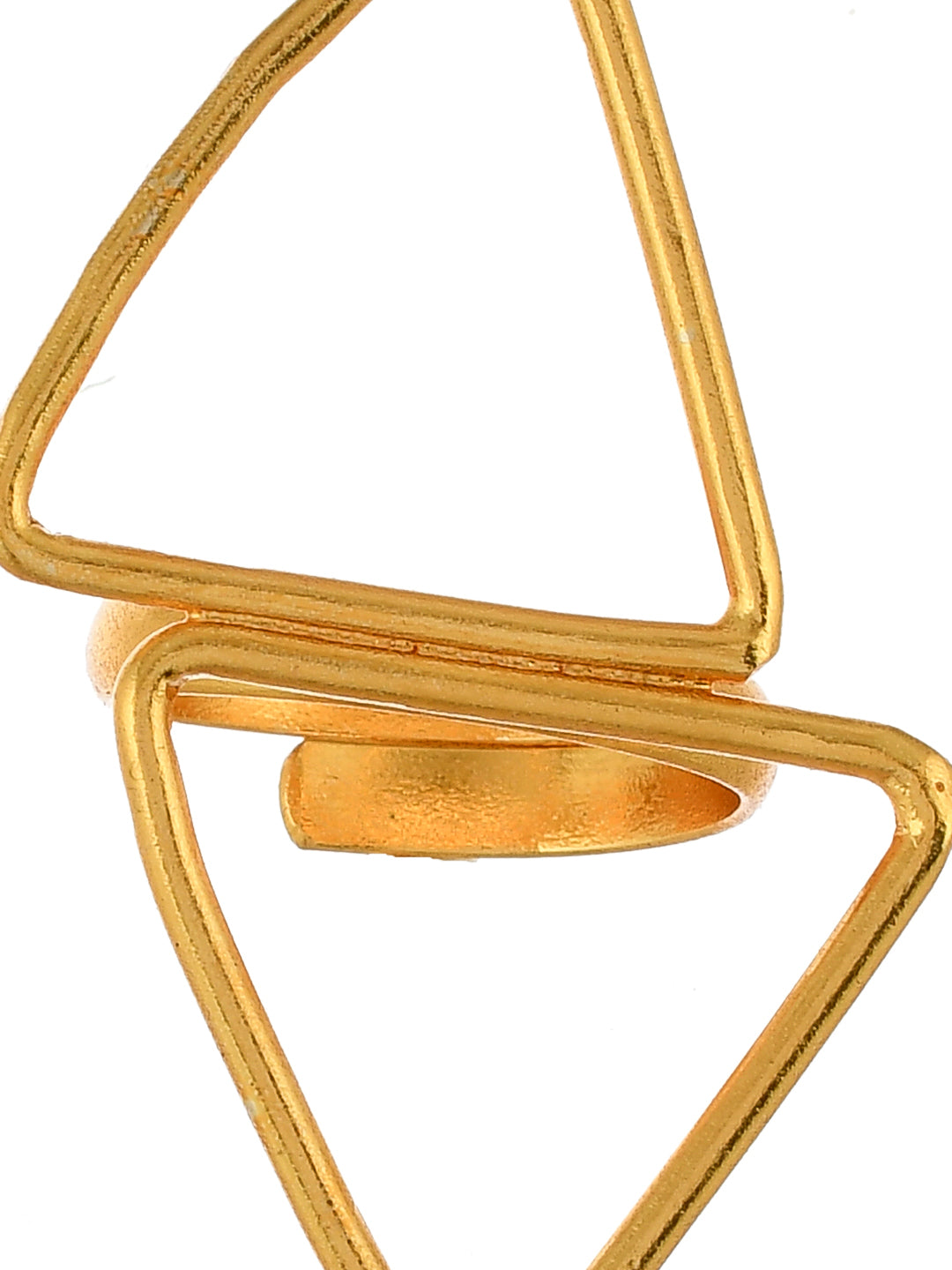 Gold Plated Celtic Double Triangle Ring