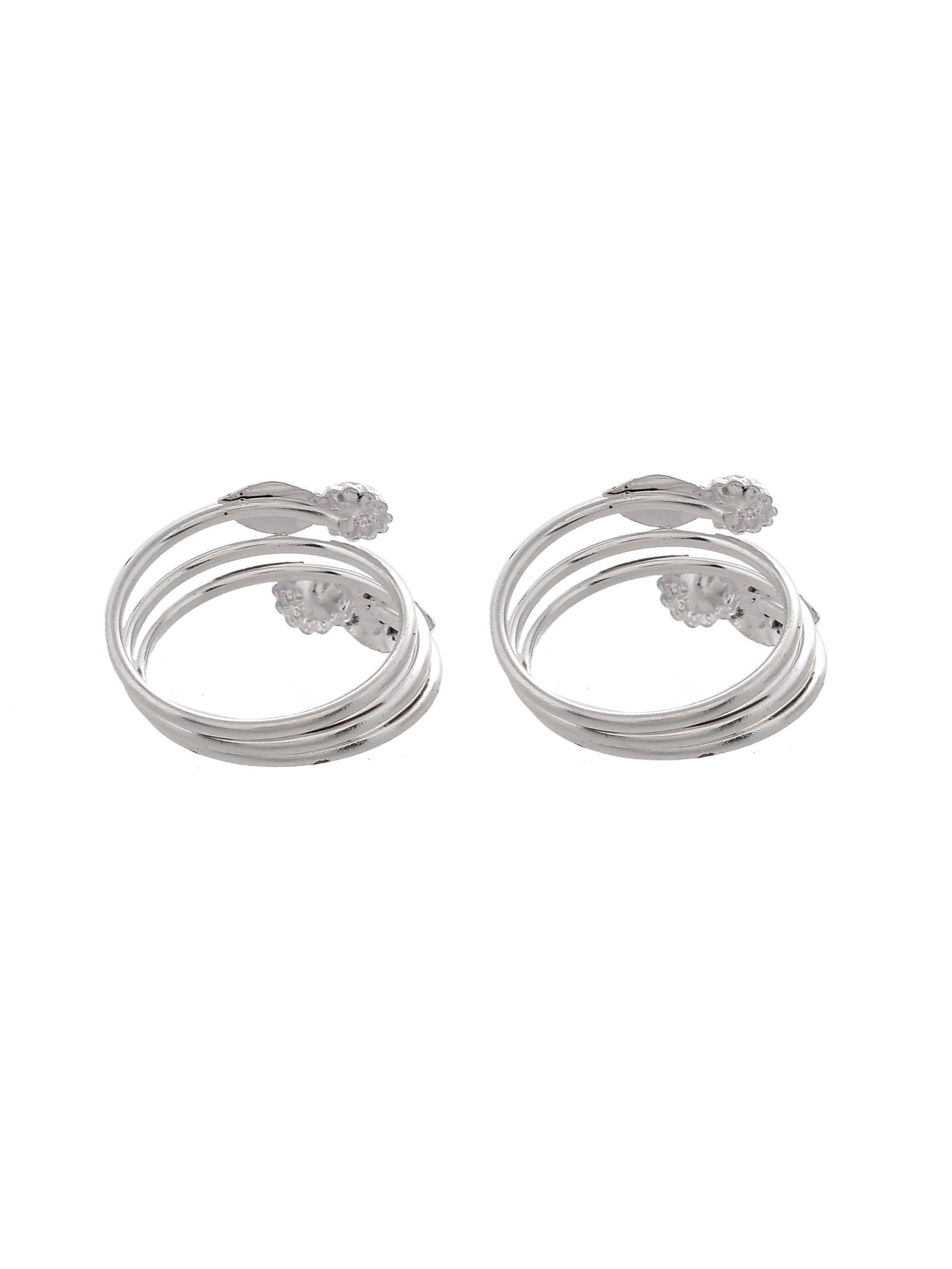 Set of 2 Silver Traditional toe ring