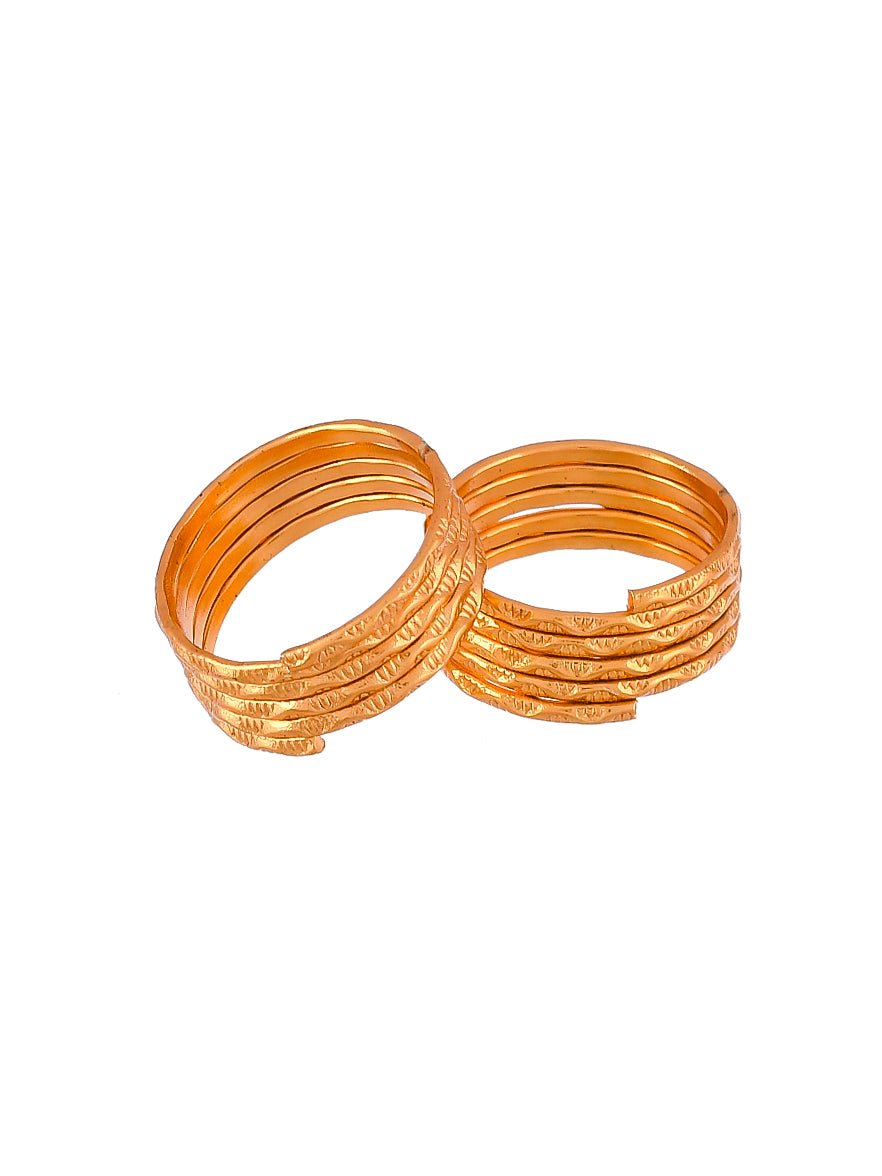 Gold Plated Spiral Toe Ring