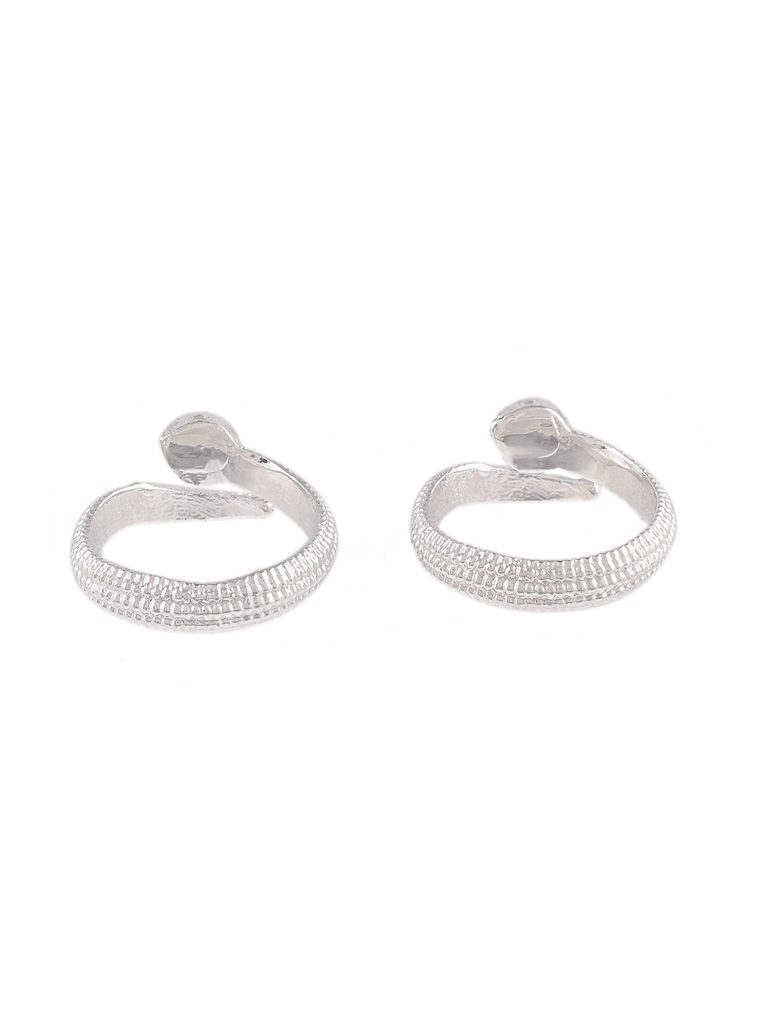 Silver Plated Adjustable Bichiya Toe Ring