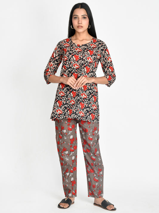 Pure Cotton Printed Night Suit for Women/girls Online