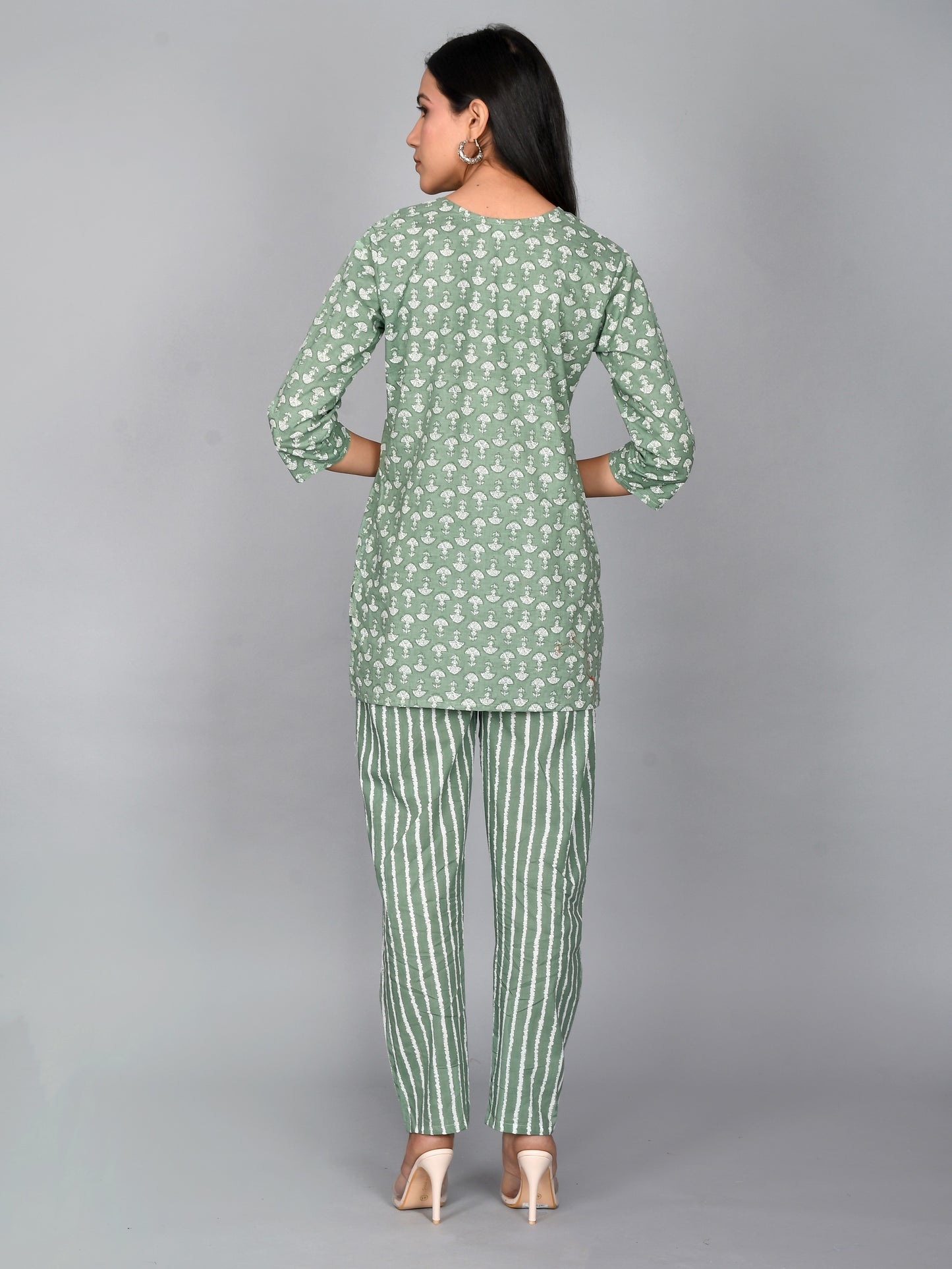 Shop This night suit is designed for both comfort and style. Made with pure cotton, it provides softness and breathability. The beautiful floral print adds a touch of elegance. Perfect for women and girls, this night suit offers a comfortable and stylish sleepwear option.