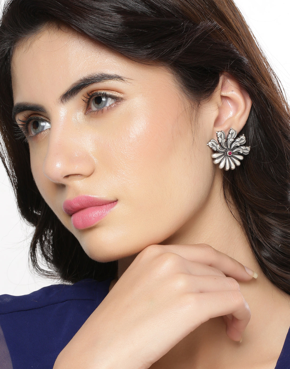 Buy Designer 925 Sterling Silver Stud Earrings for Women Online at