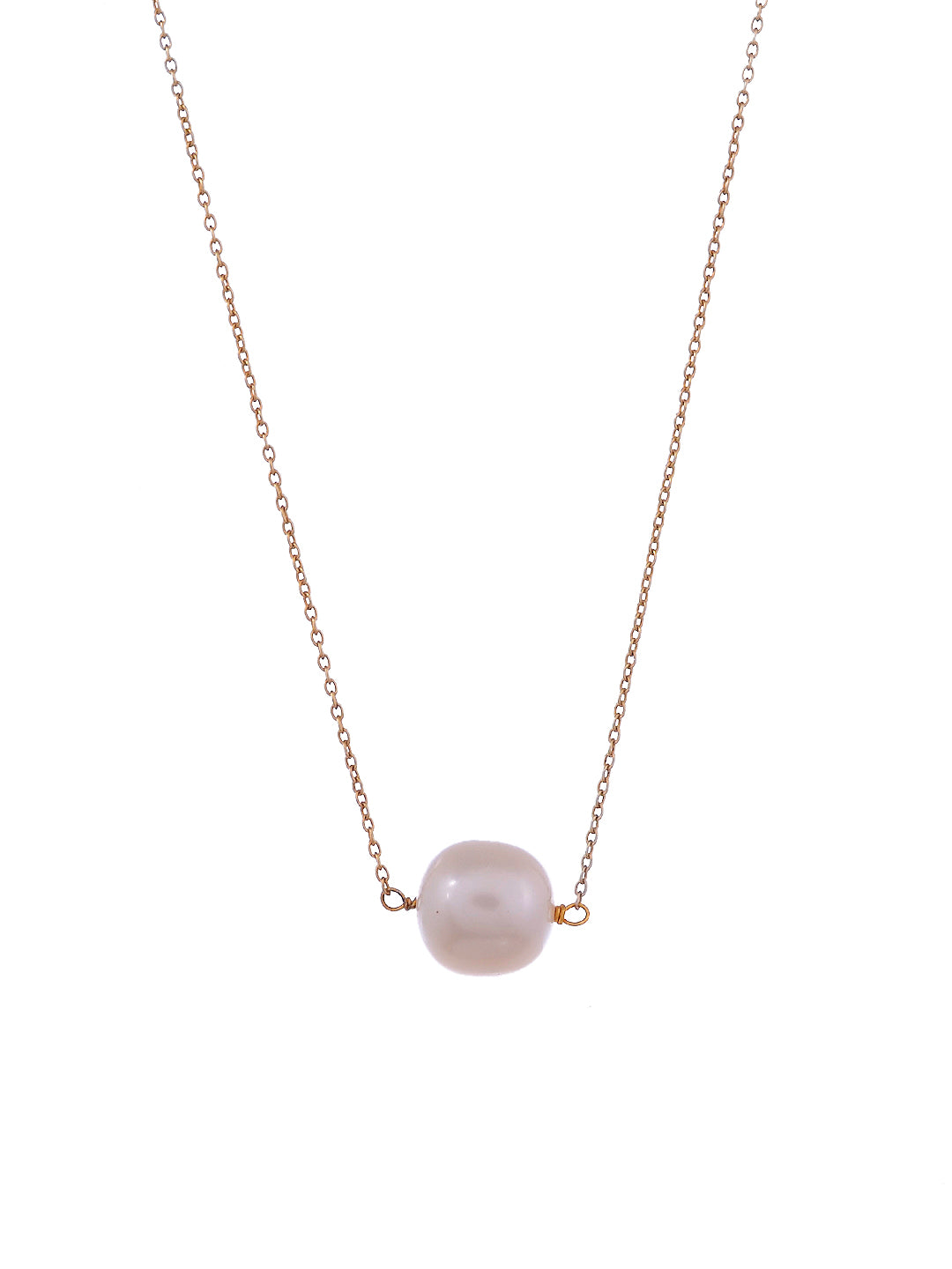 Gold plated Sterling Silver Pearl Chain