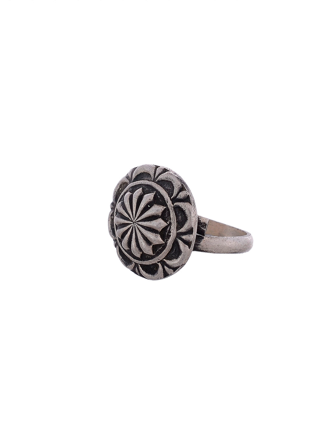 Women Jewelry 925 Sterling Silver Oxidized Adjustable Ring