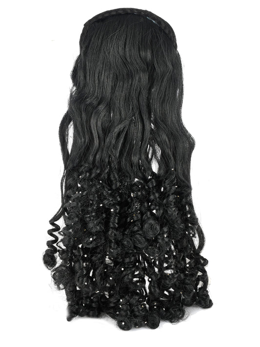 Women Black Hair Extension With Hair Clip for Women Online