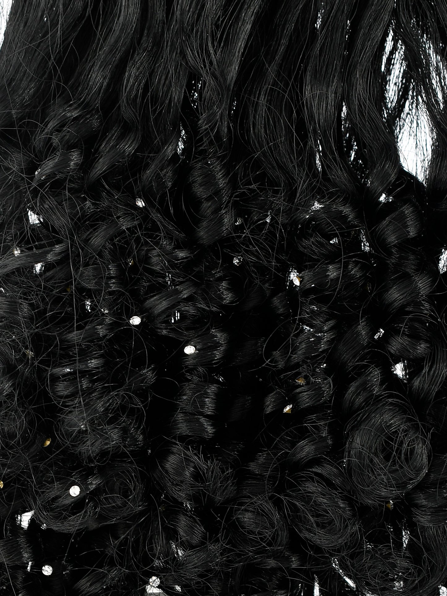 Women Black Hair Extension With Hair Clip