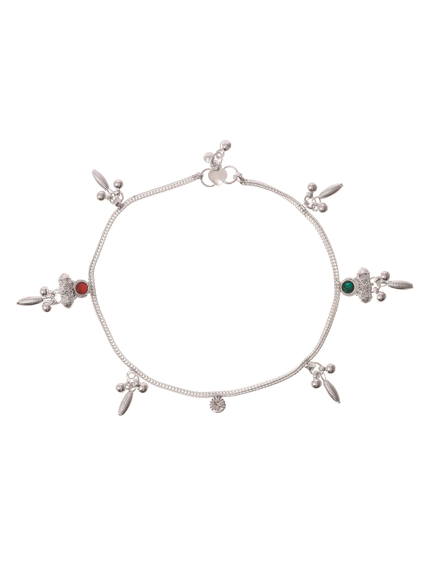 Ethnic Silver Ankle Bracelets For Women