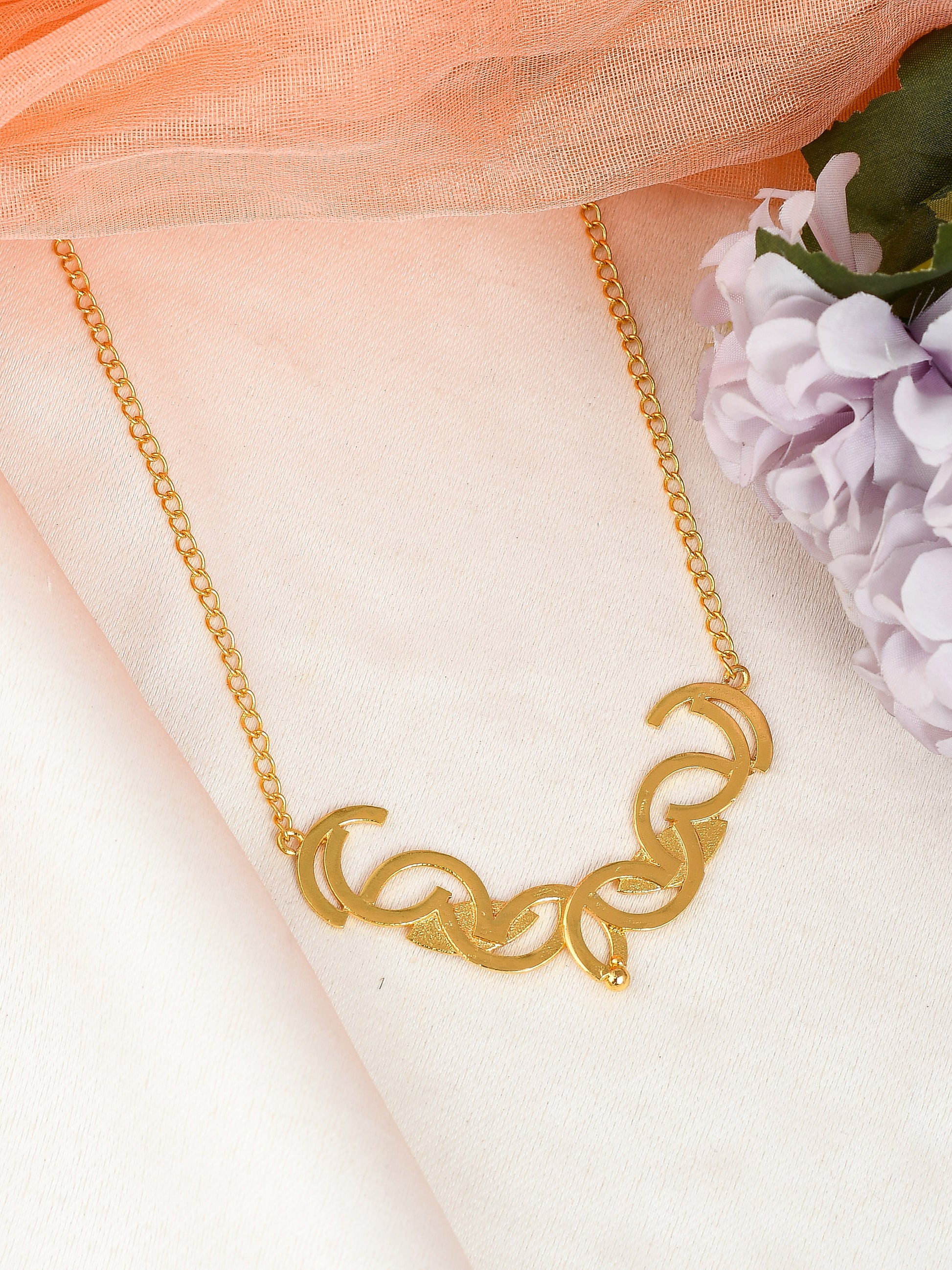 Gold Plated Prosperity Pendant Chain - Necklaces for Women Online