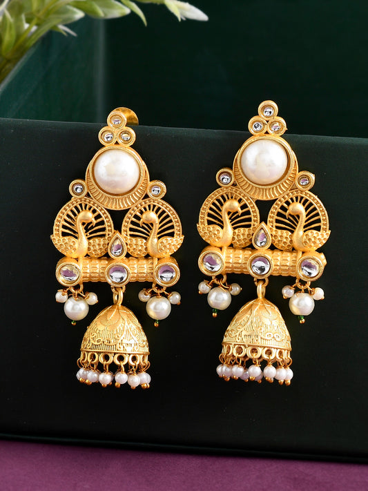 Filigree Handcrafted Traditional Kundan Earrings for Women Online