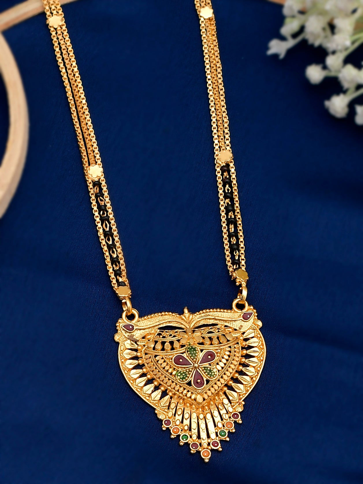 Gold plated store long mangalsutra