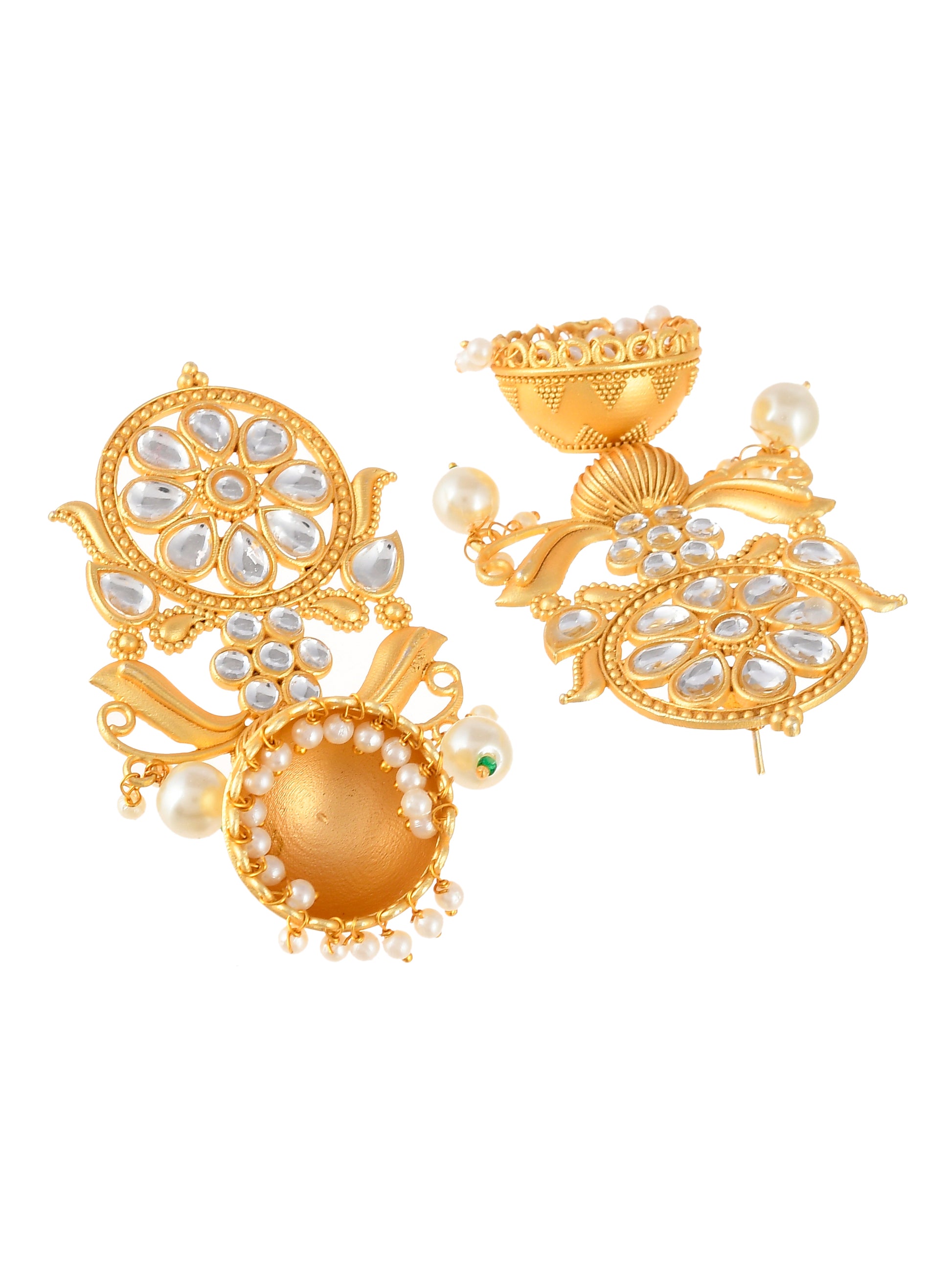 Gold-Plated Classic Jhumkas Earrings