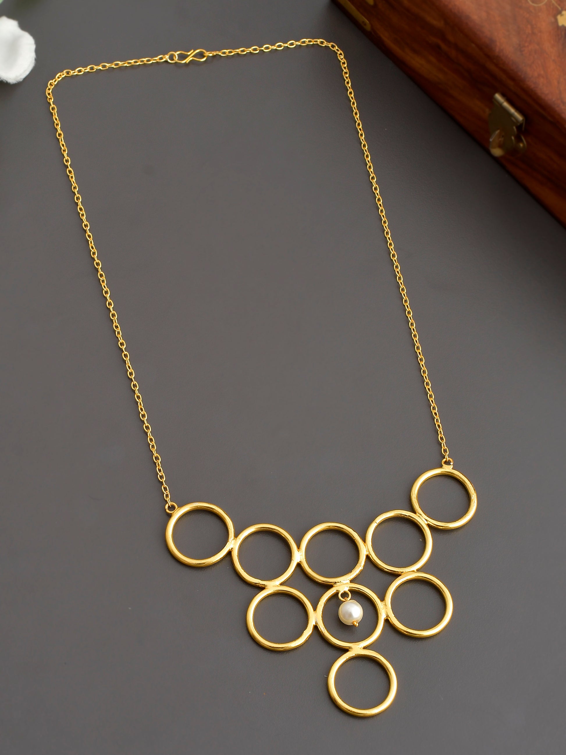 Gold Plated Cirular Knots Necklaces for Women Online