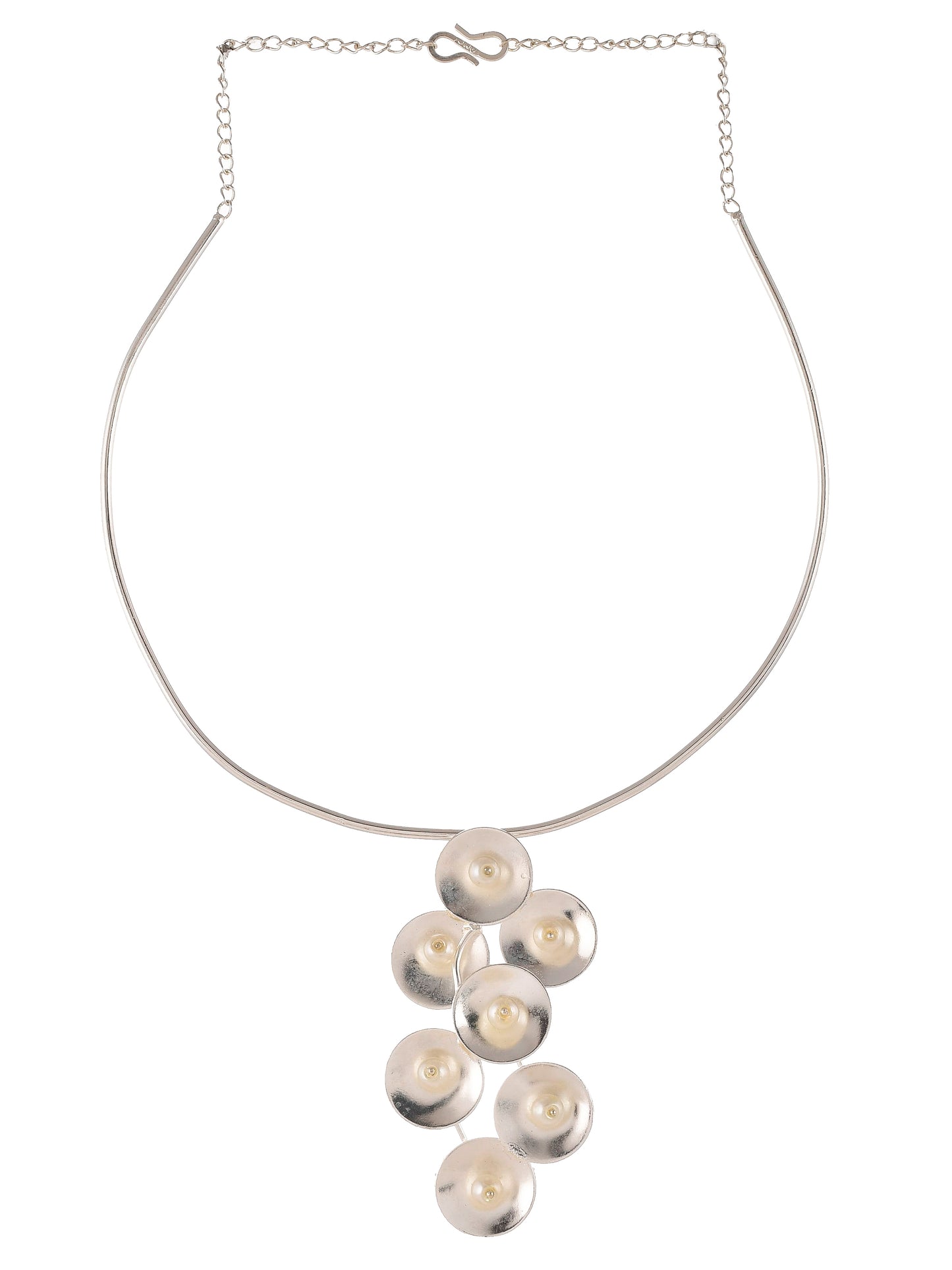 Serene Silver Plated Choker Necklace