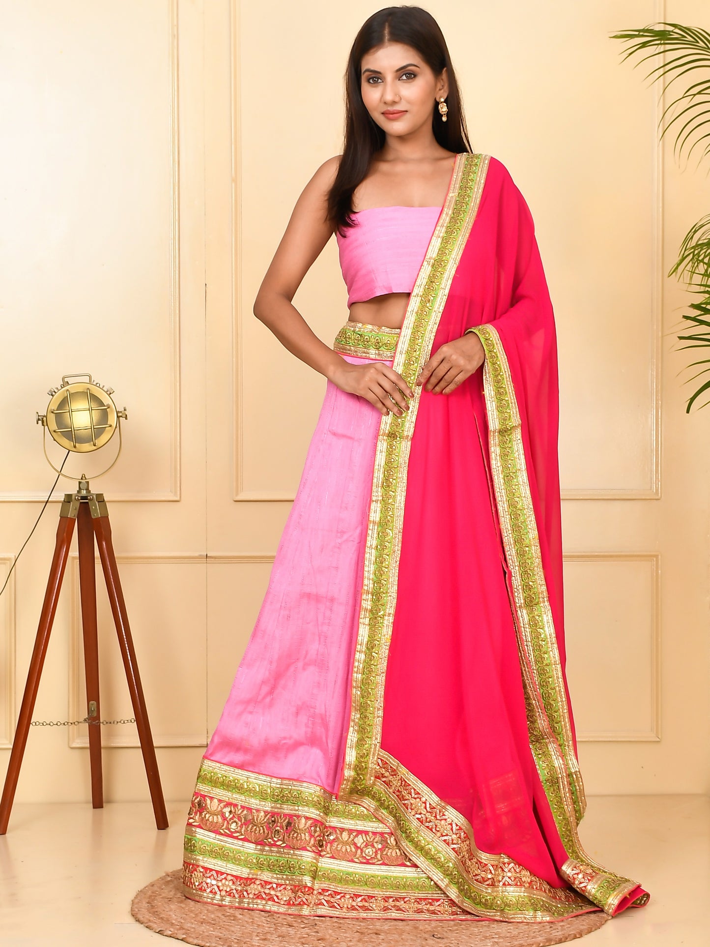 Silk Heavy Ready To Wear Lehenga With Unstiched Blouse