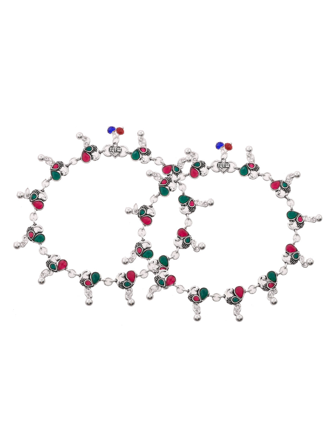 Silver Plated Ethnic Payal For Women