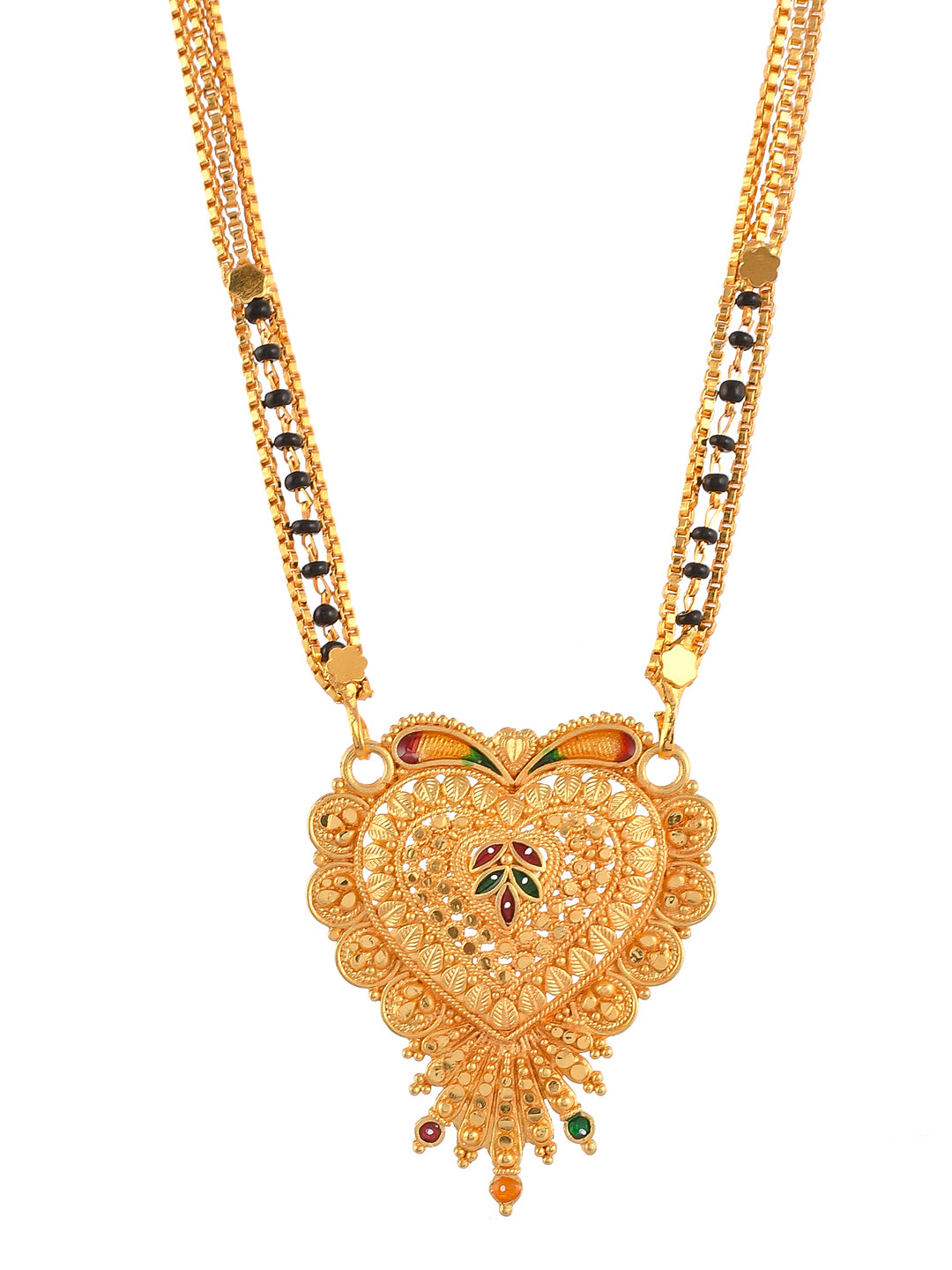 Gold Plated Radha Pendant Mangalsutra