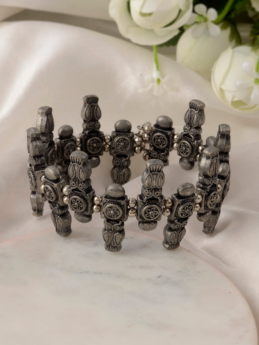Women Silver Traditional Oxidised Silver Plated Bracelets for Women Online