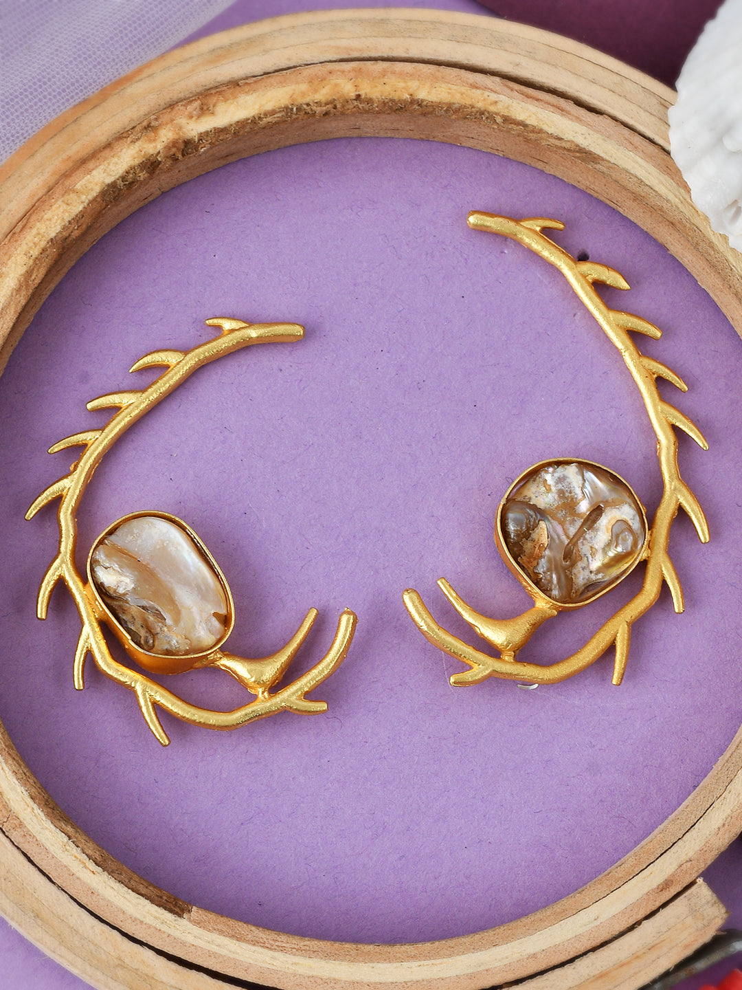 Gold Plated Contemporary Dangler Earrings for Women Online