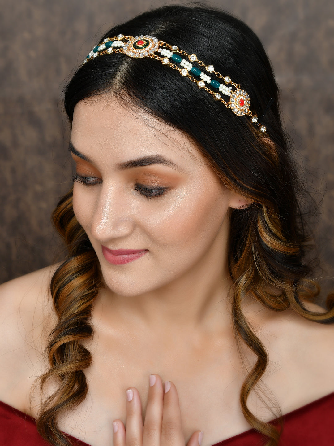 Traditonal Matha Patti Rajputi Mehri Head Chain