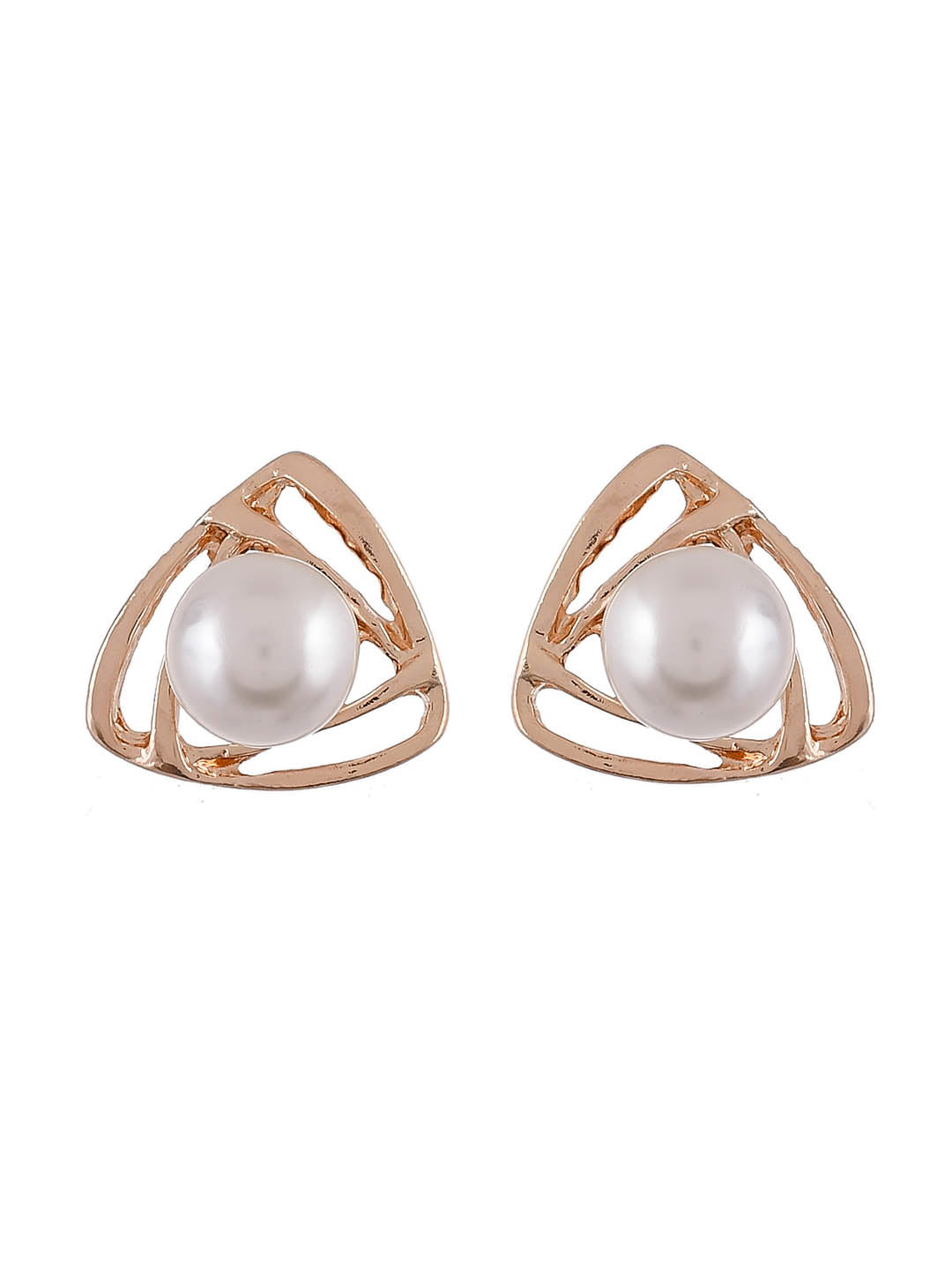 Gold Plated Pearl Small Stud Earrings