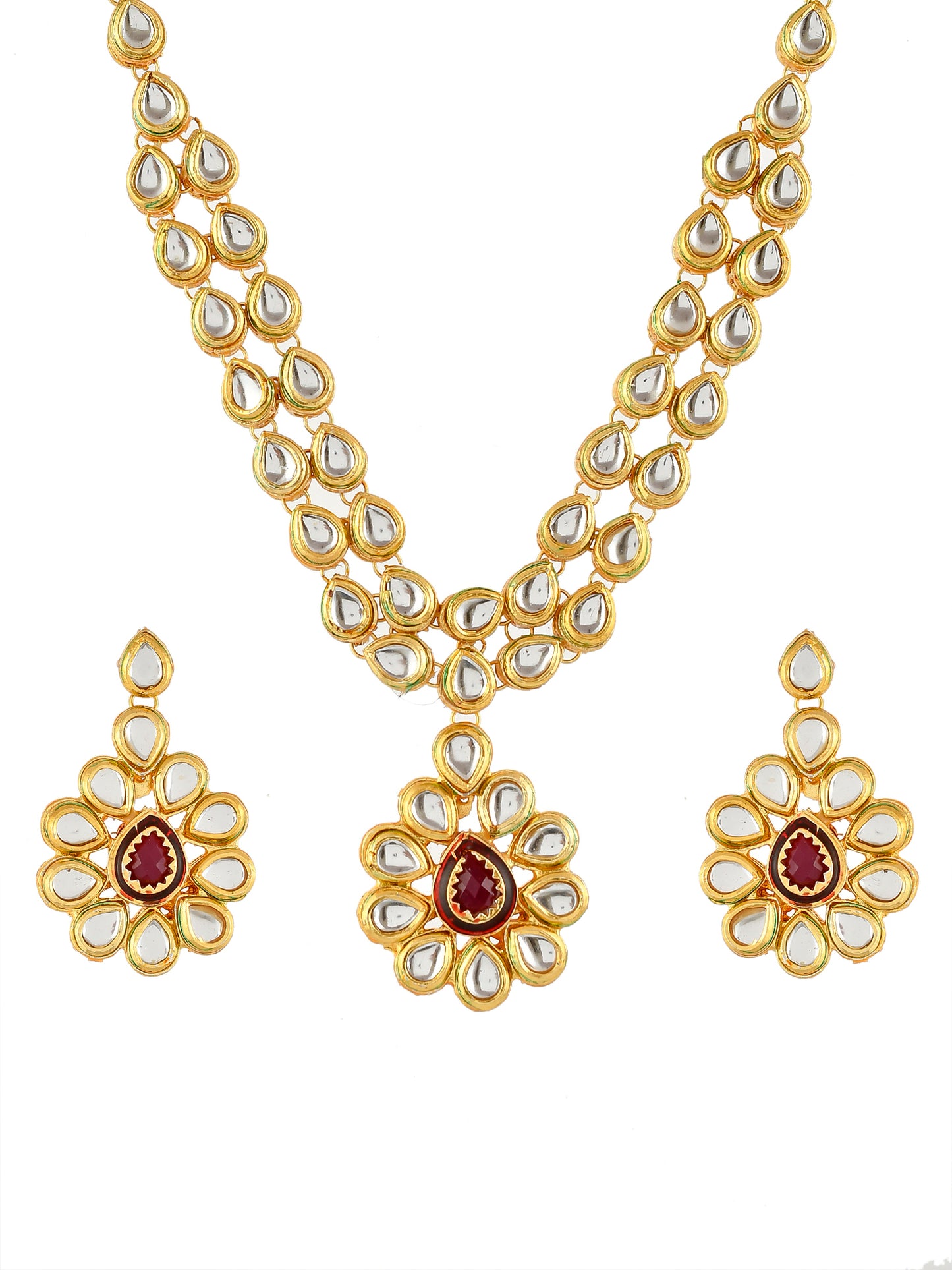 Kundan Meena Designer Traditional Necklace Sets
