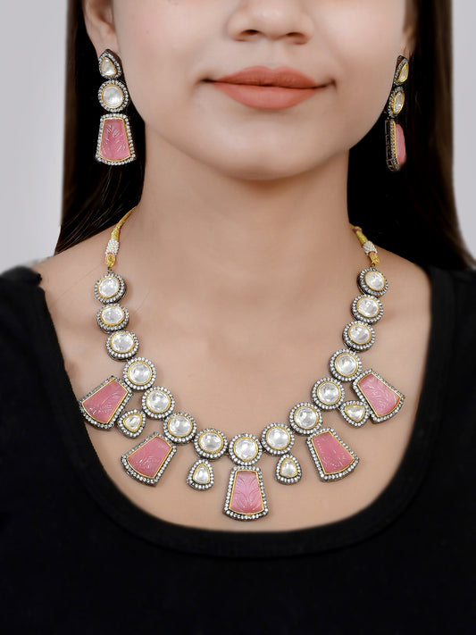 Designer Gold Plated Pink Kundan Jewellery Sets for Women Online