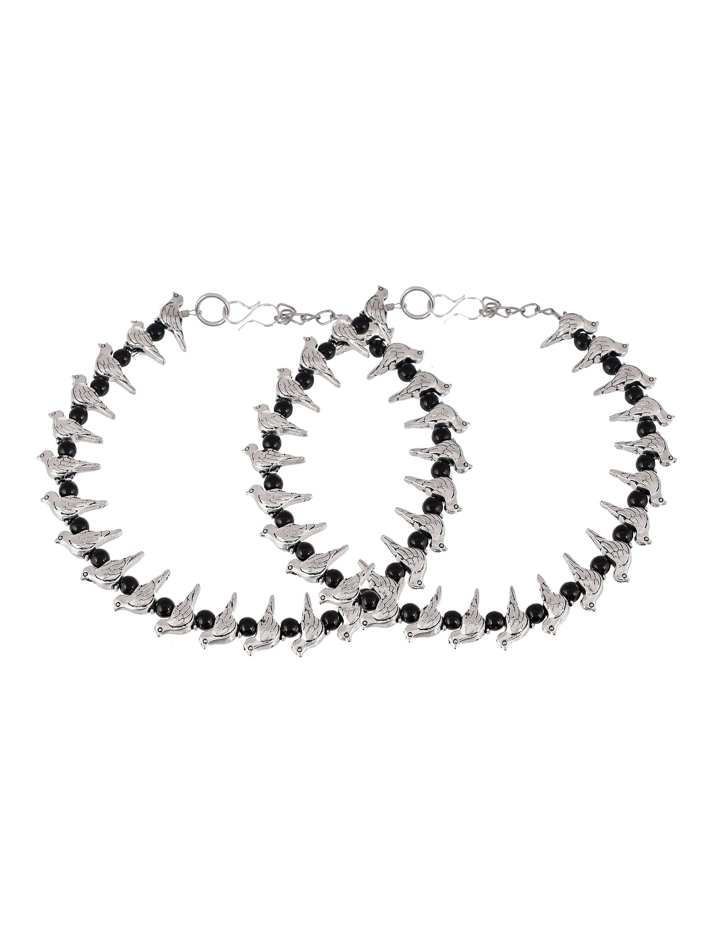 Sparrow Beaded Chain Anklet