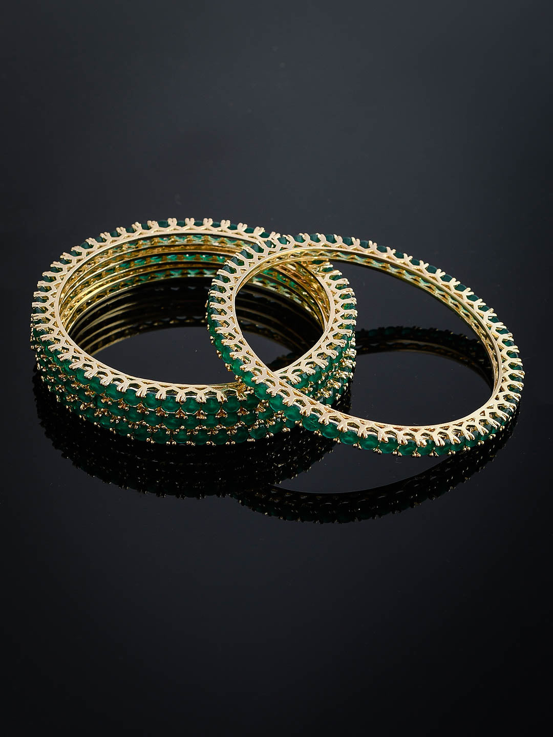 Emerald on sale bangles online