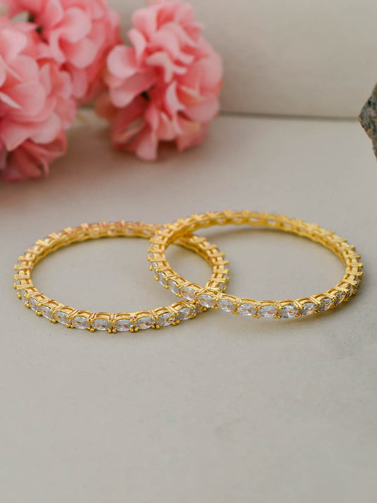 Gold Plated Handcrafted Ad Bangles for Women Online