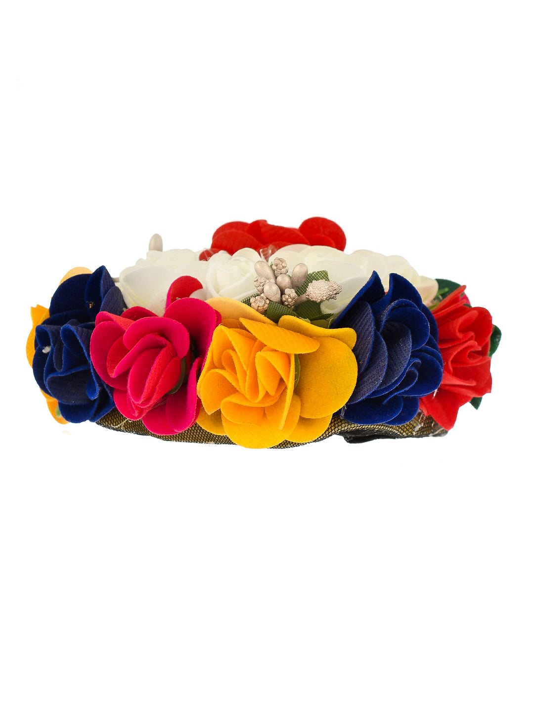 Multicolor Flower Hair Bun Cover