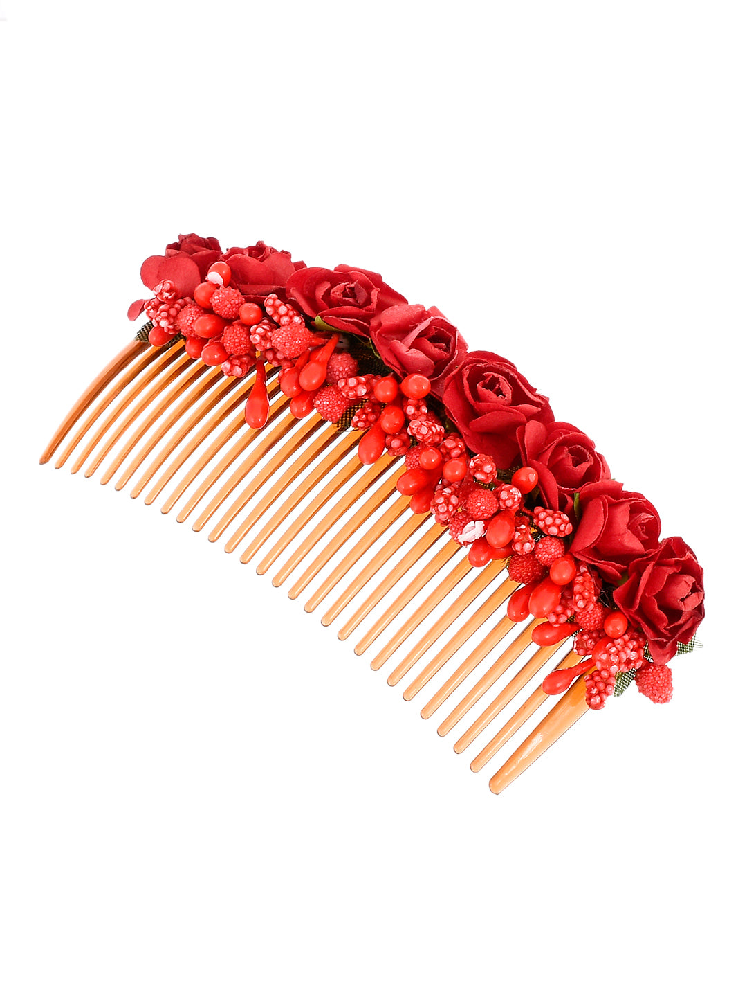 Red Flower Japanese Designer Hair Pin