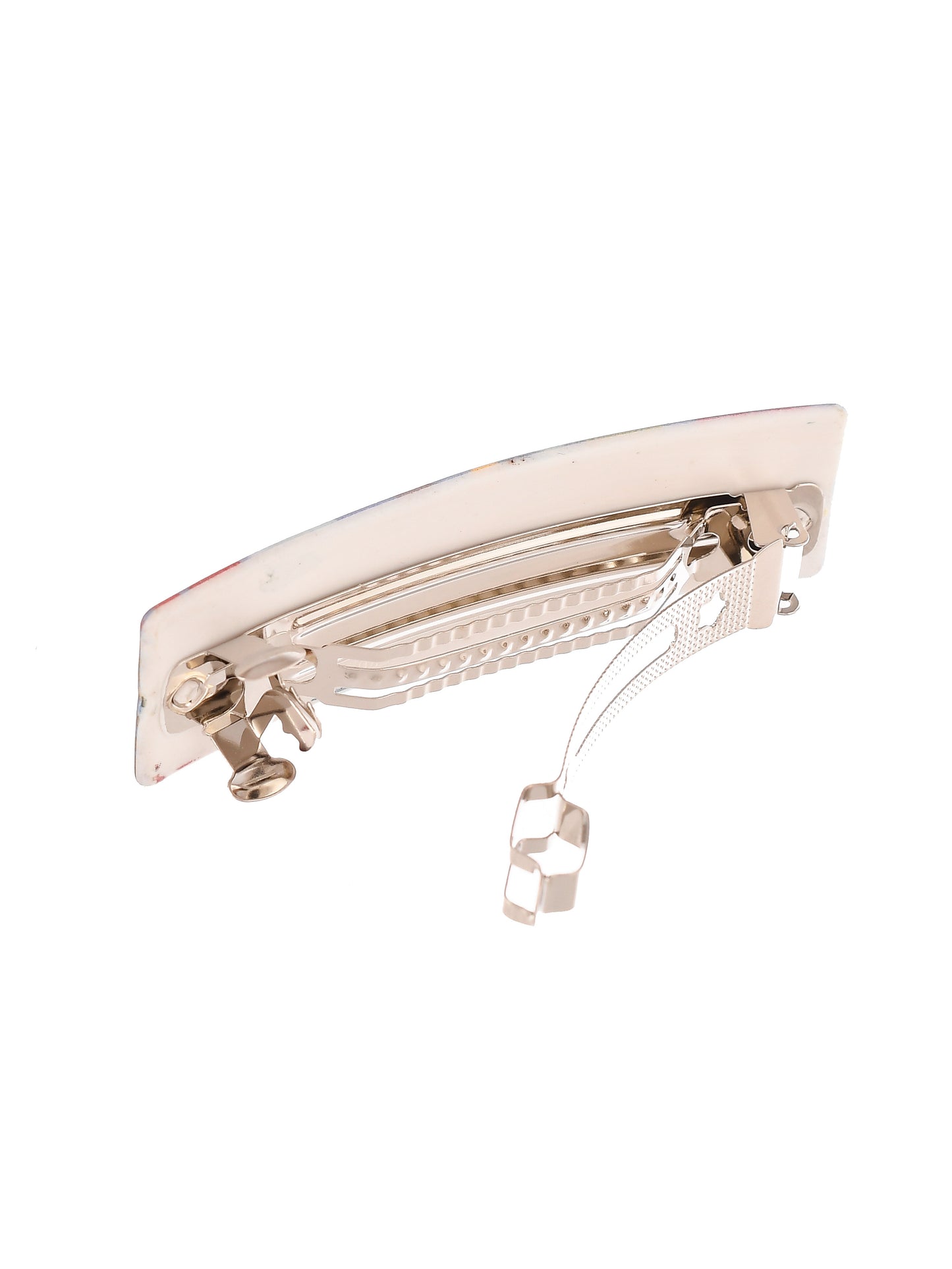 Set Of 3 Colored Printed Geometrical French Barette