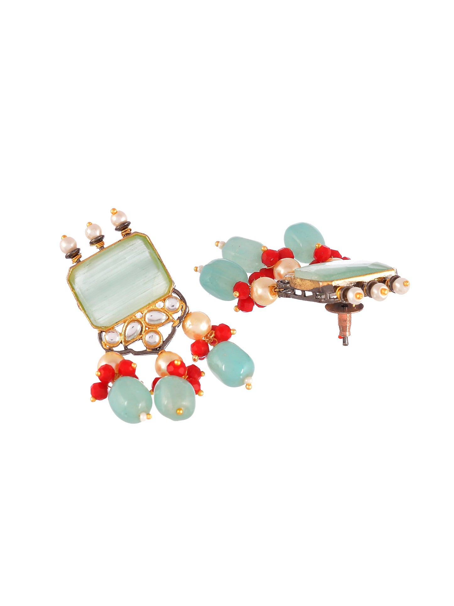 Blue Monalisa Ethnic Kundan choker Jewellery Set